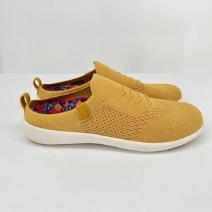 Revitalign Women’s Orthotic Memory Foam Mules Stella Yellow Ochre Size 7.5